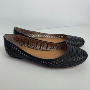 Corso Como Women’s Black Laser-Style Perforated Ballet Flats